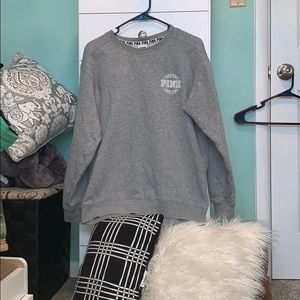 Pink pullover sweatshirt